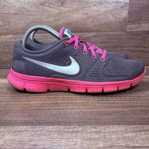 Nike Flex Experience RN Gray Pink Womens US Size 9 525754-007 Running Shoes
